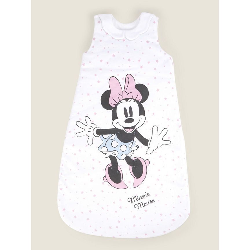 George Home Disney Minnie Mouse Pink Sleep Bag 2.5 Tog (6-18M) GOODS ASDA   