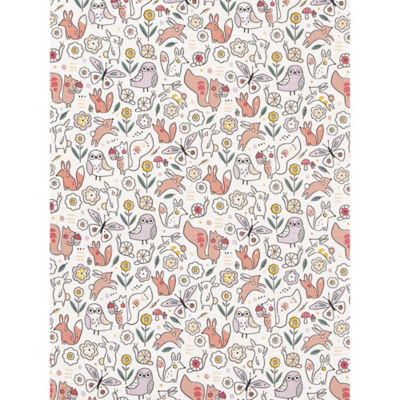 George Home Woodland cotton reversible duvet set for cot, imported from the UK