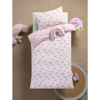 George Home ombre unicorn single duvet set, UK version