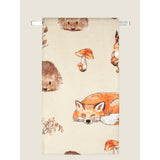 George Home natural woodland animals printed bath sheet (British brand)