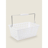 George Home white plastic storage basket, British brand