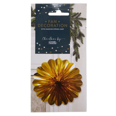 George Home gold fan decoration 10x17.5 cm (British brand)