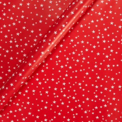 George Home Christmas red star wrapping paper 8M - British product