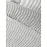 George Home grey striped reversible duvet set single, UK version