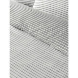 George Home Grey Striped Duvet Cover King size, UK version