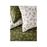 Stacey Solomon olive leaf reversible duvet set double (British brand)