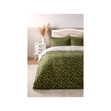 Stacey Solomon green olive leaf reversible duvet set super king, UK version
