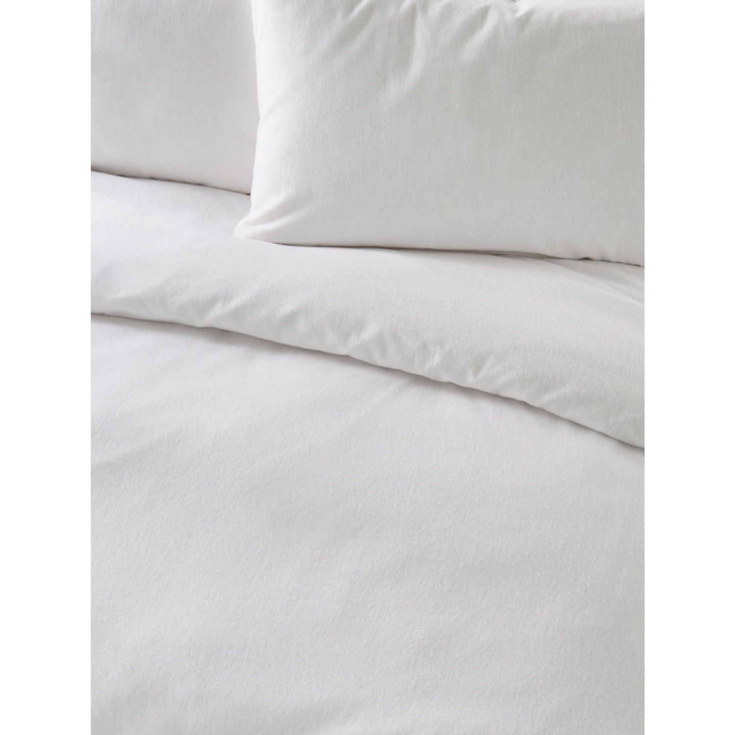 George Home white brushed cotton duvet cover king, UK version