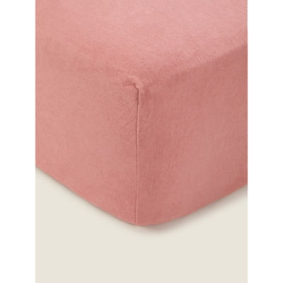 George Home Pink Fitted Sheet King Size, UK version