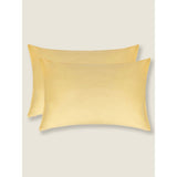 George Home Yellow Plain Pillowcase Pair GOODS ASDA   