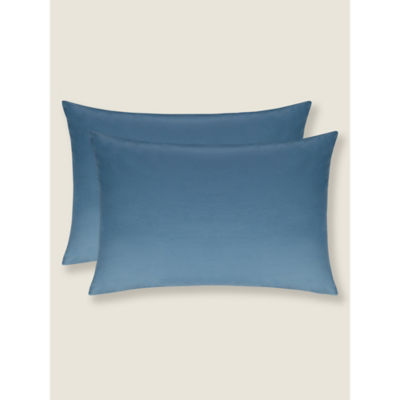 George Home Cool Touch TENCEL pillowcase pair in white (British brand)