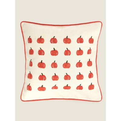 George Home natural tufted pumpkin cushion 45x45cm - British product