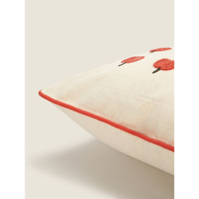 George Home natural tufted pumpkin cushion 45x45cm - British product