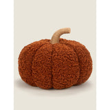 George Home brown boucle pumpkin cushion 20x29cm, UK version