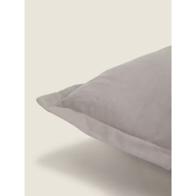 George Home Grey Solid Dyed Cushion 45 x 45 cm, UK version