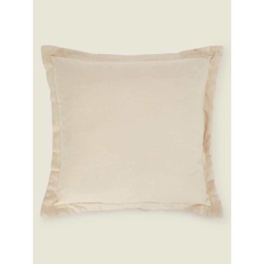 George Home Natural Solid Dyed Cushion GOODS ASDA   