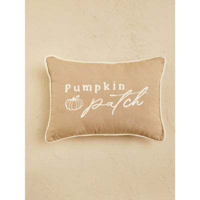 Stacey Solomon natural embroidered pumpkin cushion 35x45cm, UK version