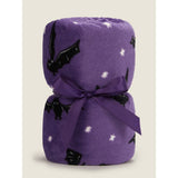 Purple bat super soft throw 150x120cm - British product