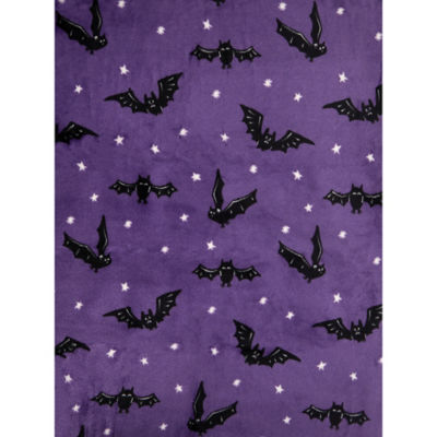 Purple bat super soft throw 150x120cm - British product