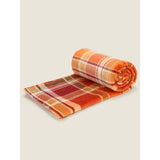 George Home Autumn Check Super Soft Throw 150x120cm (British brand)
