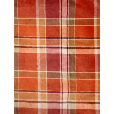 George Home Autumn Check Super Soft Throw 150x120cm (British brand)