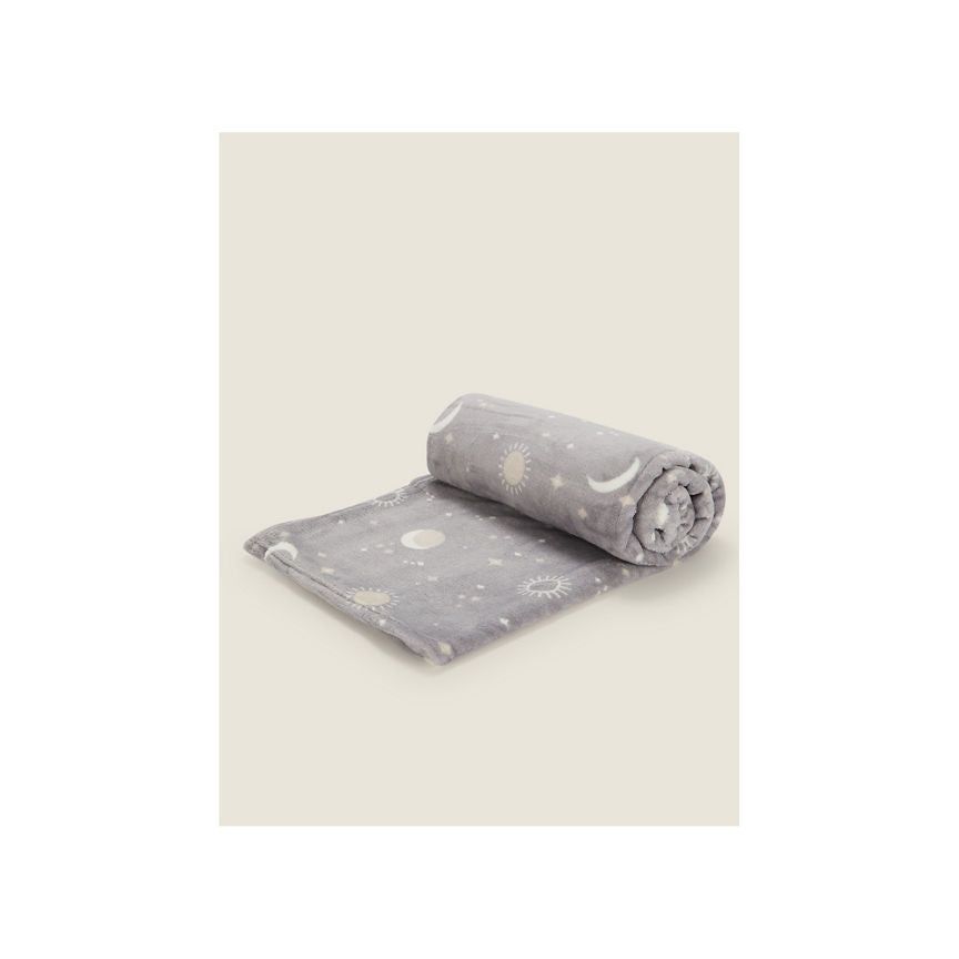 George Home Grey Constellation Supersoft Throw GOODS ASDA   