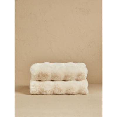 At Home with Stacey Solomon faux fur throw, imported from the UK