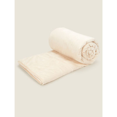 George Home Natural Corduroy Throw 150 x 200cm, UK version