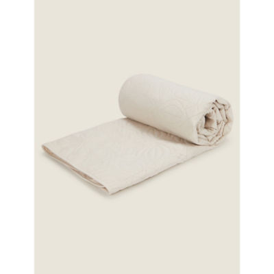 George Home Natural Microfibre Pinsonic Throw 150 x 200cm, UK version