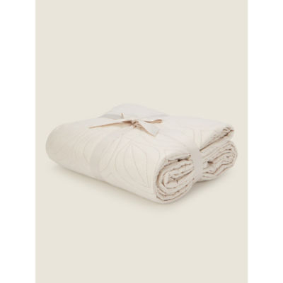 George Home Natural Microfibre Pinsonic Throw 150 x 200cm, UK version