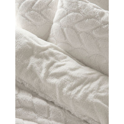 George Home cable knit teddy duvet set single (British brand)