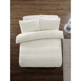 George Home cream cable knit teddy duvet set double (British brand)