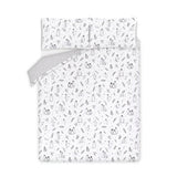 George Home white brushed penguin duvet set double, UK version