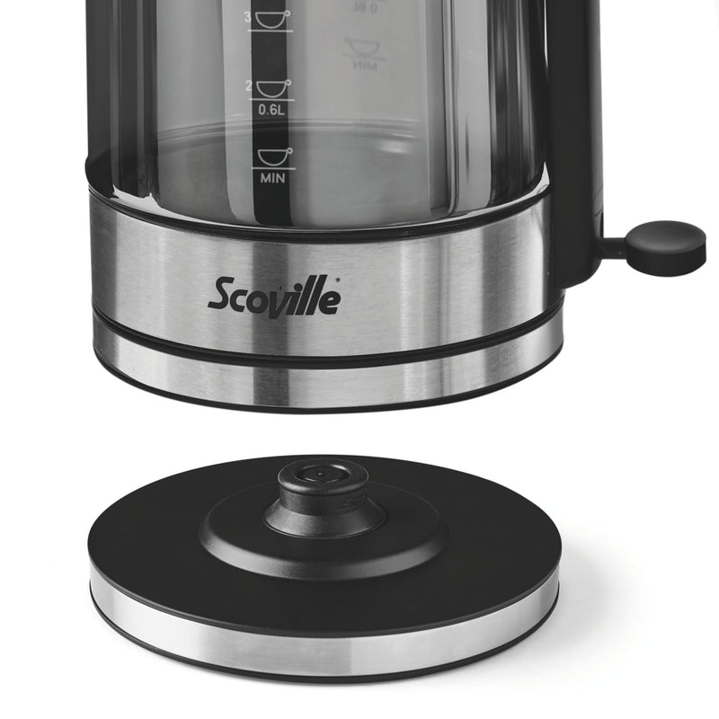 Scoville fast boil glass kettle 1.7L (British brand)