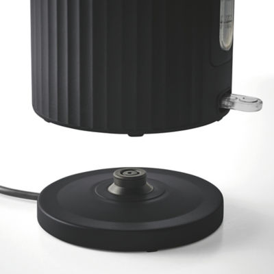 George Home black ribbed fast boil kettle 1.7L, UK version