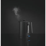 George Home Black Ribbed Fast Boil Kettle 1.7L