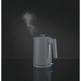 George Home grey ribbed fast boil kettle 1.7L - British product