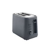 George Home Grey Ribbed 2-Slice Toaster GOODS ASDA   