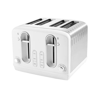 ASDA George Home White Stainless Steel 4-Slice Toaster- Buy online at McGrocer
