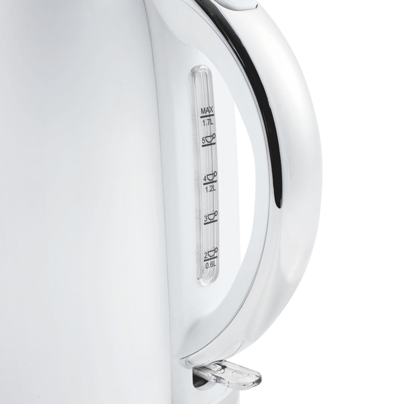 George Home white stainless steel fast boil kettle 1.7L, UK version