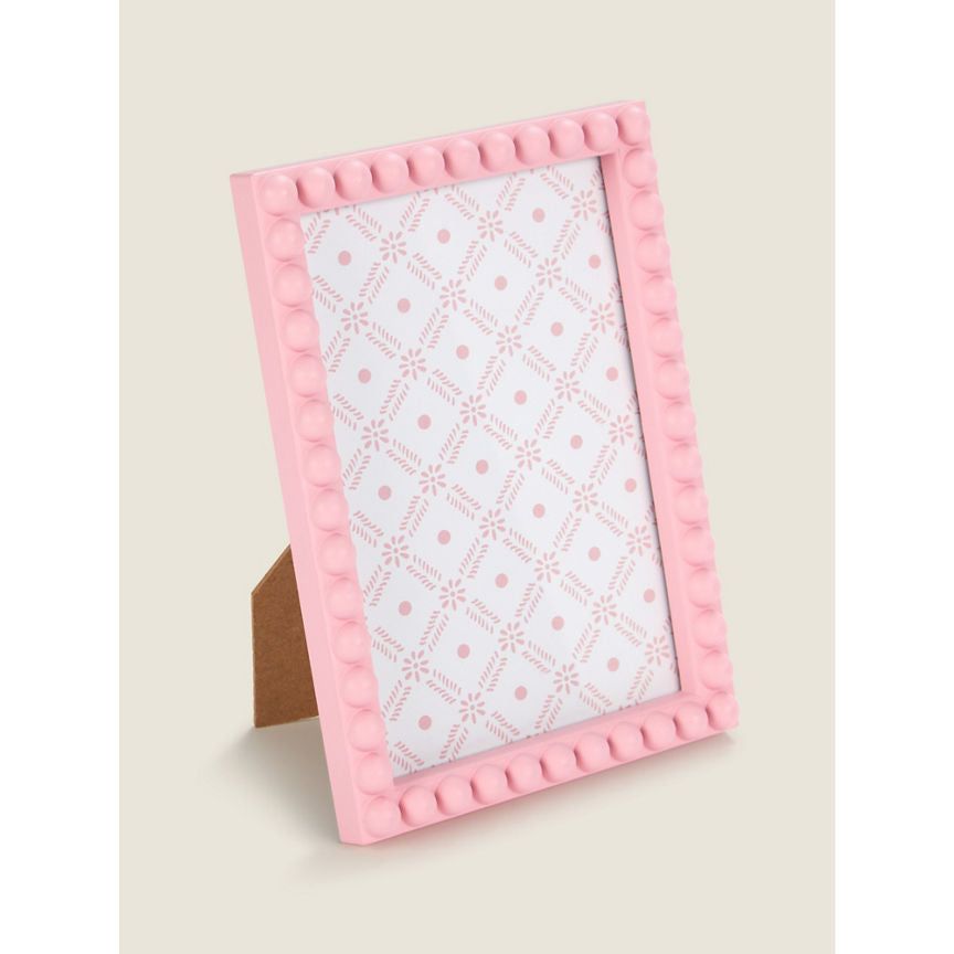 George Home Pink Beaded Frame 6 x 4 Inch GOODS ASDA   