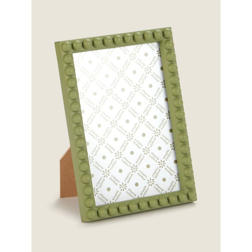 George Home Green Beaded Frame 6 x 4 Inch GOODS ASDA   