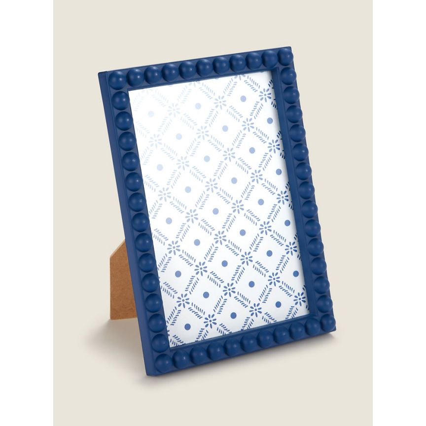 George Home Navy Injection Beaded Frame 6 x 4 Inch GOODS ASDA   