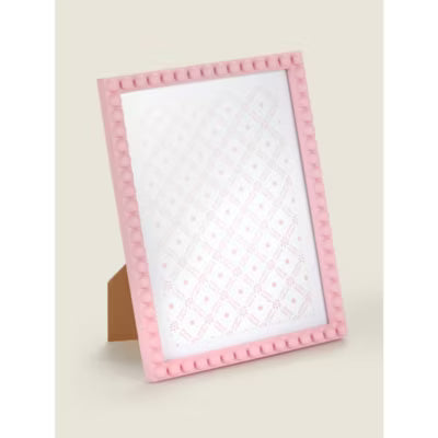 George Home pink beaded photo frame 7 x 5 inch, UK version