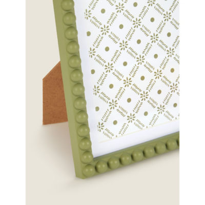 George Home 7x5 inch green beaded photo frame, UK version