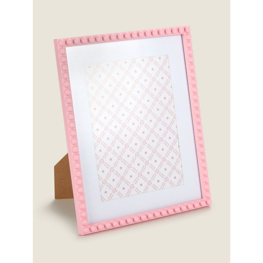 George Home Pink Injection Beaded Frame 8 x 6 Inch