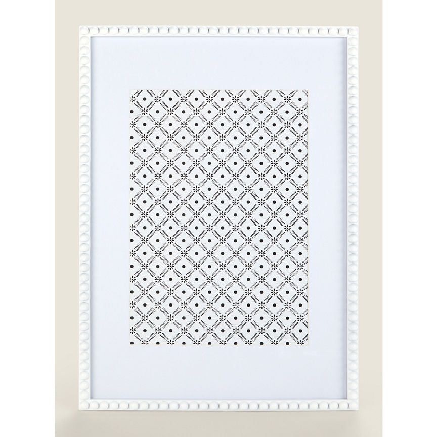 George Home White A4 Injection Beaded Frame