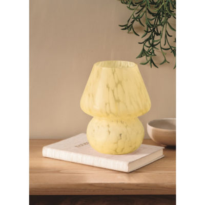 George Home yellow glass mushroom LED lamp, UK version