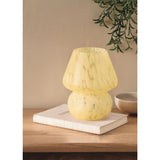 George Home yellow glass mushroom LED lamp, UK version