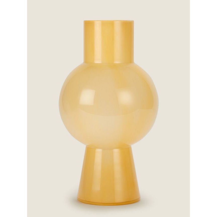 George Home Yellow Confetti Glass Vase